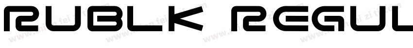 rublk regular字体转换
